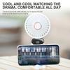 Portable Mini Fan With 6 Speeds LED USB Rechargeable Charging Small Foldable Battery Fans Handheld Desk Bedroom Indoor Outdoor