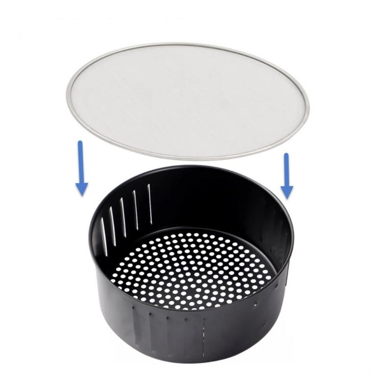 Stainless Steel Grease Splatter Screen Air Fryer Replacement Part Anti Splatter
