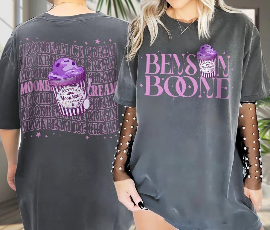 NEW Benson Boone Moonbeam Ice Cream America Heart Tour Album 2025 T-Shirt Unisex T-Shirt L