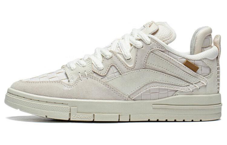 Li Ning Скользкие Низкие Кеды для Скейтборда Женские Белые AECT032-1 37.5