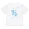 Minimalist Cute Dinosaur Doodle Graphic Tshirt Kawaii Space Print Short Sleeve Casual Tee For Unisex Y2k Korean Versatile Tops