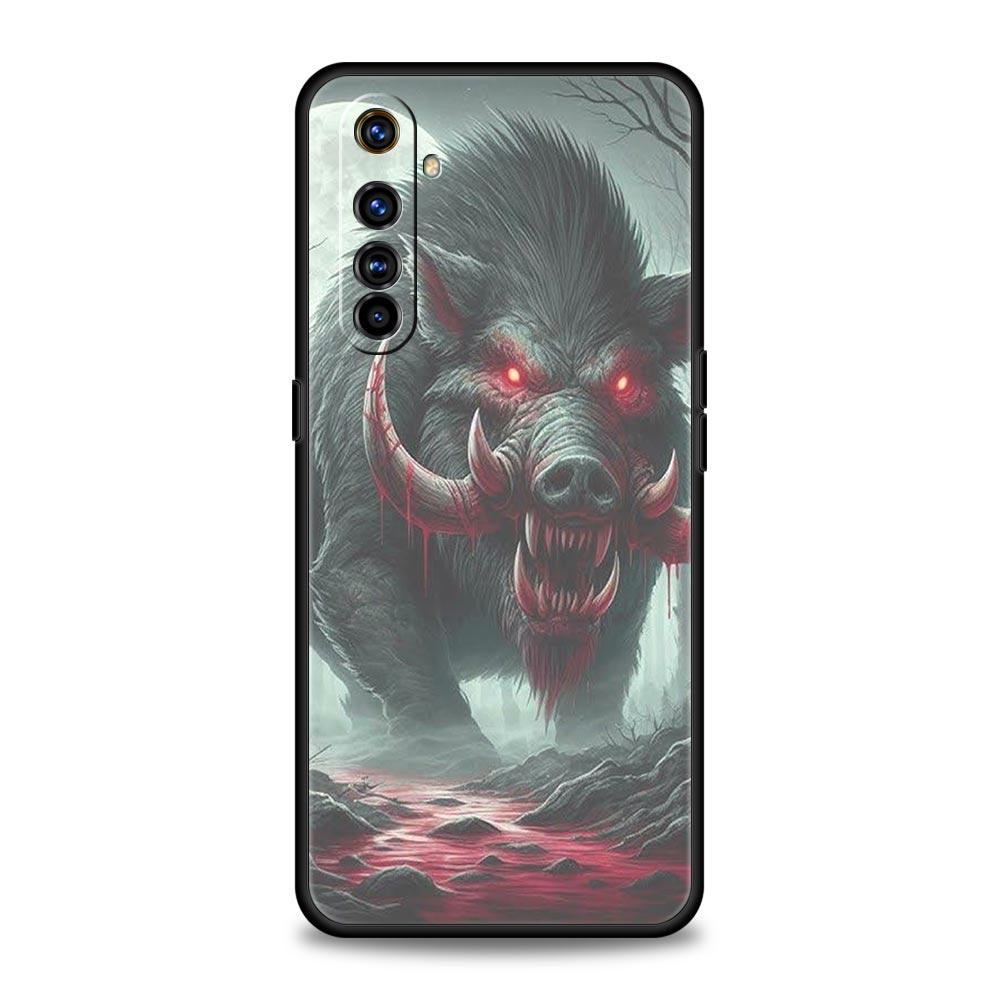 

Wild Boar Soft TPU For Realme 13 12 11 10 9 Pro Plus GT3 GT2 C21 C25 C35 C53 C55 C67 Pro 5G Phone Case Cover Fundas Capas Coque Realme GT 6 5G