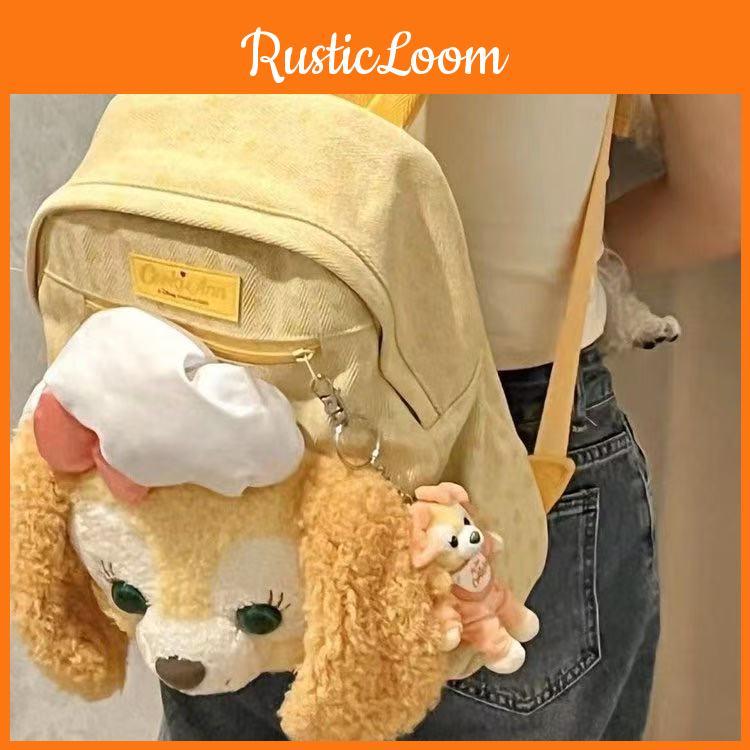 Face Big Cookieann Backpack Cartoon Plush Bag Animal Canvas Bag Design Zipper