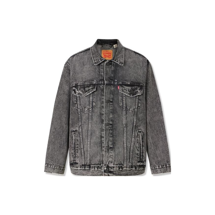 Levis Dropped Shoulder Long Sleeve Denim Jacket Men jackets Gray A5782-0004