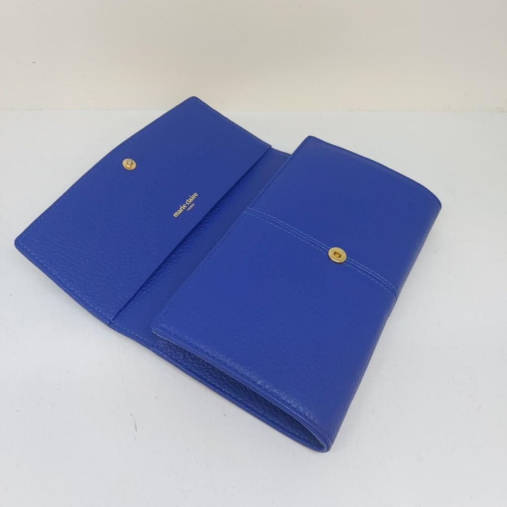 [Mari Eclaire] Natural Cowhide Women's Long Wallet (including Leather Long strap)/Small Long Wallet size/Good Color