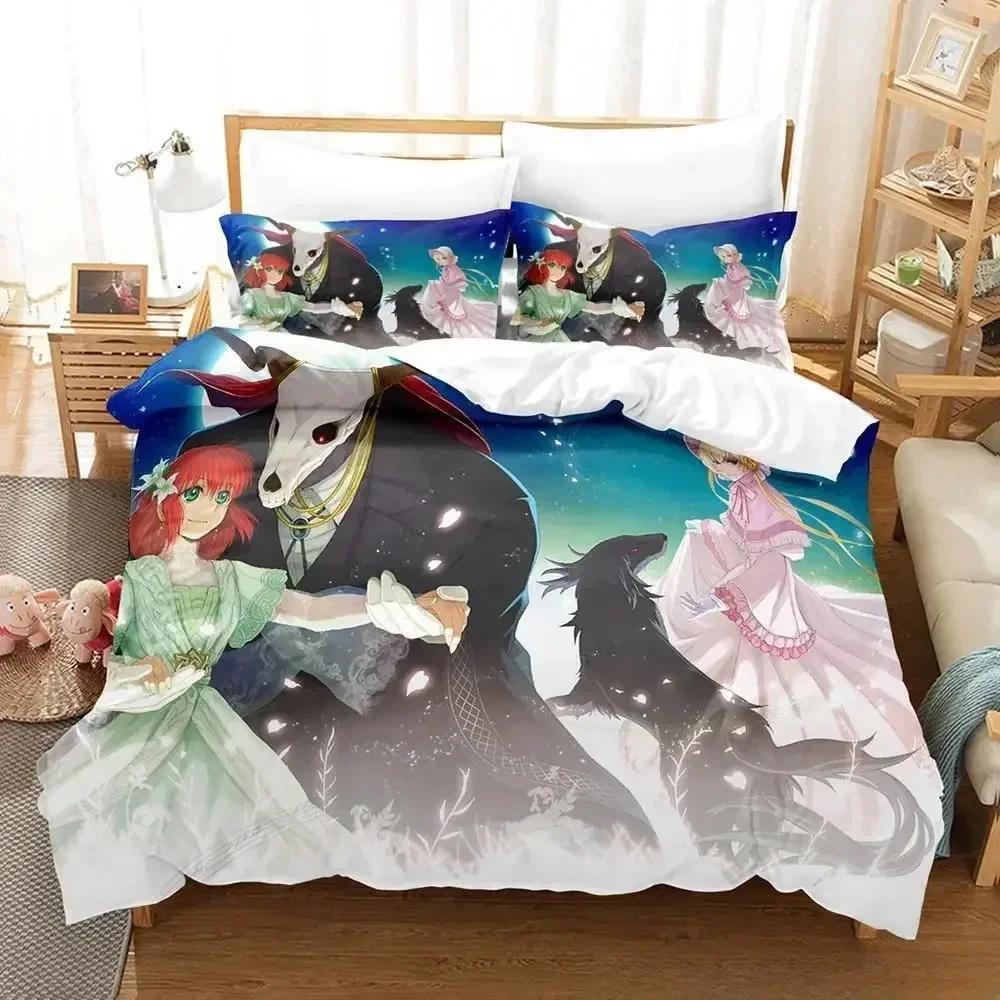 3D Print  Mahou Tsukai no Yome Bed Set Duvet Cover Pillowcase Bedding Set Bed Linen Sheet Quilt Cover Full Queen King Size