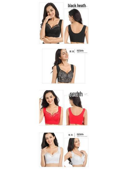 Cross-Border Plus Size Wire-Free Sports Bra for Sleep & Support