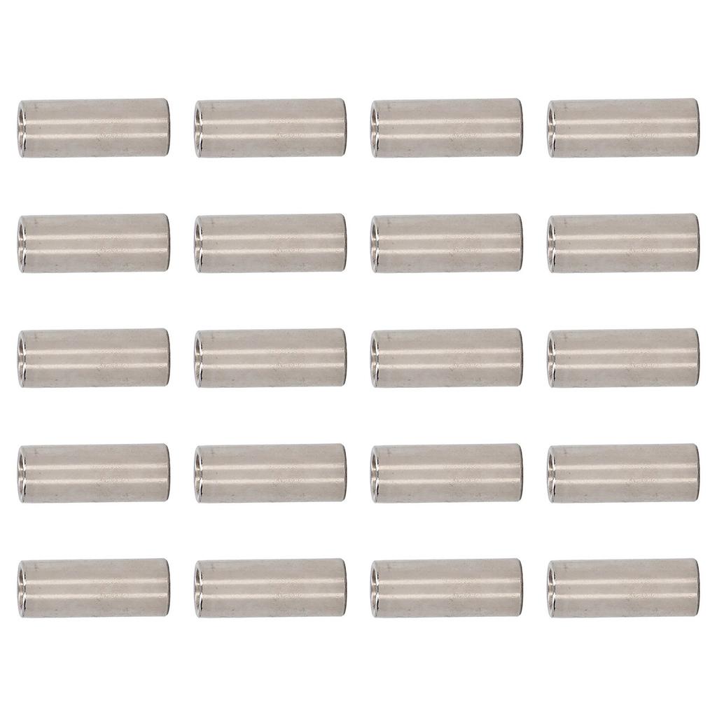 20Pcs Coupling Nut Stainless Steel M5 Round Rod Connector Nut Female Thread for Connection