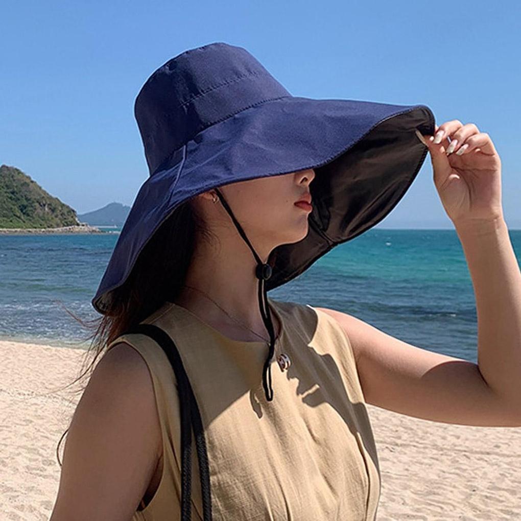 UV-blockender Verdunkelungs-Bucket-Hat (Marine) Safari Hut