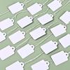 200pcs Handwritten Kraft Paper Labels Rectangular Handmade Jewelry Display Price Label Wearing Rope Garments Price Tags