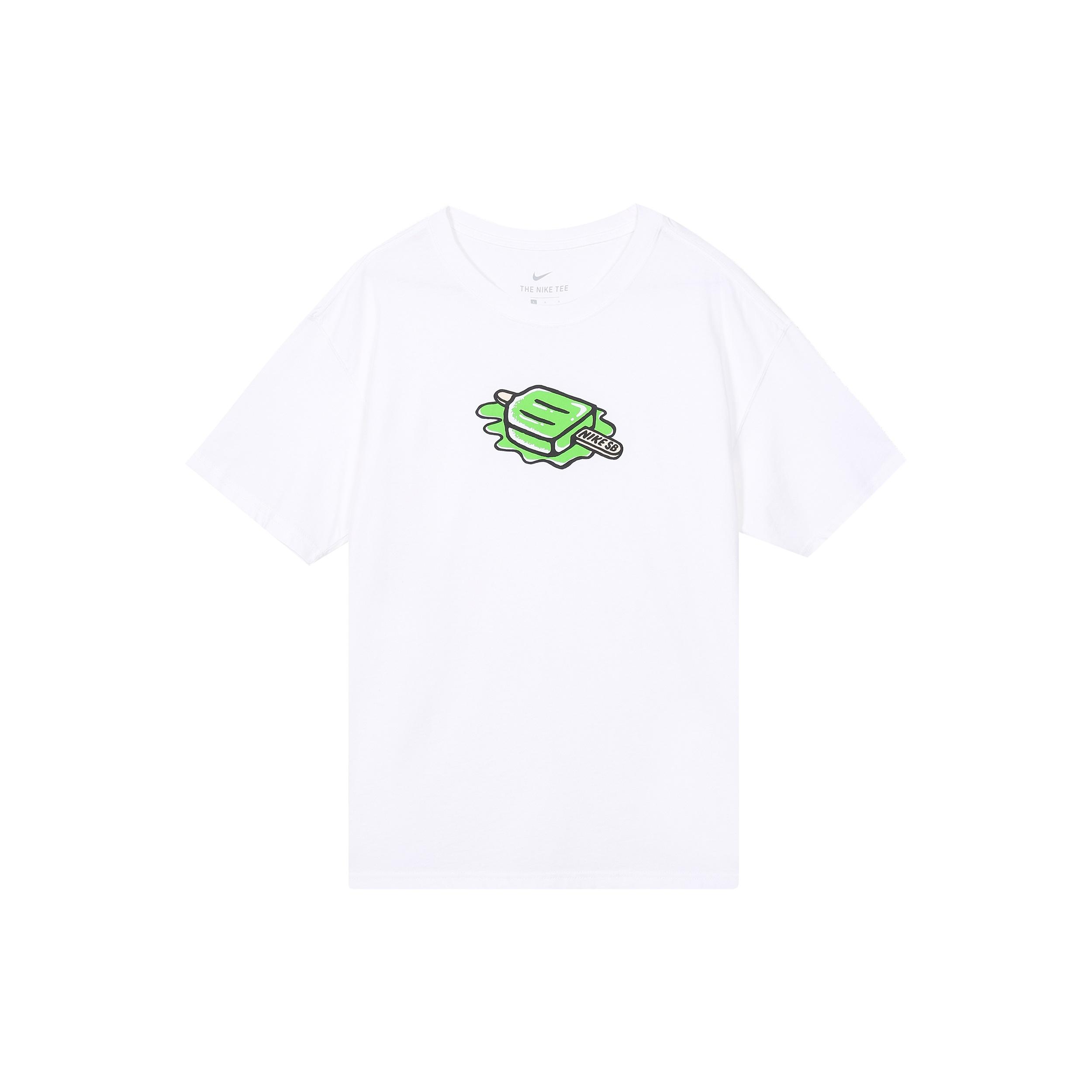 Nike SB Casual Sports Round Neck Skateboard Short Sleeve White Men s DD1317-100 L