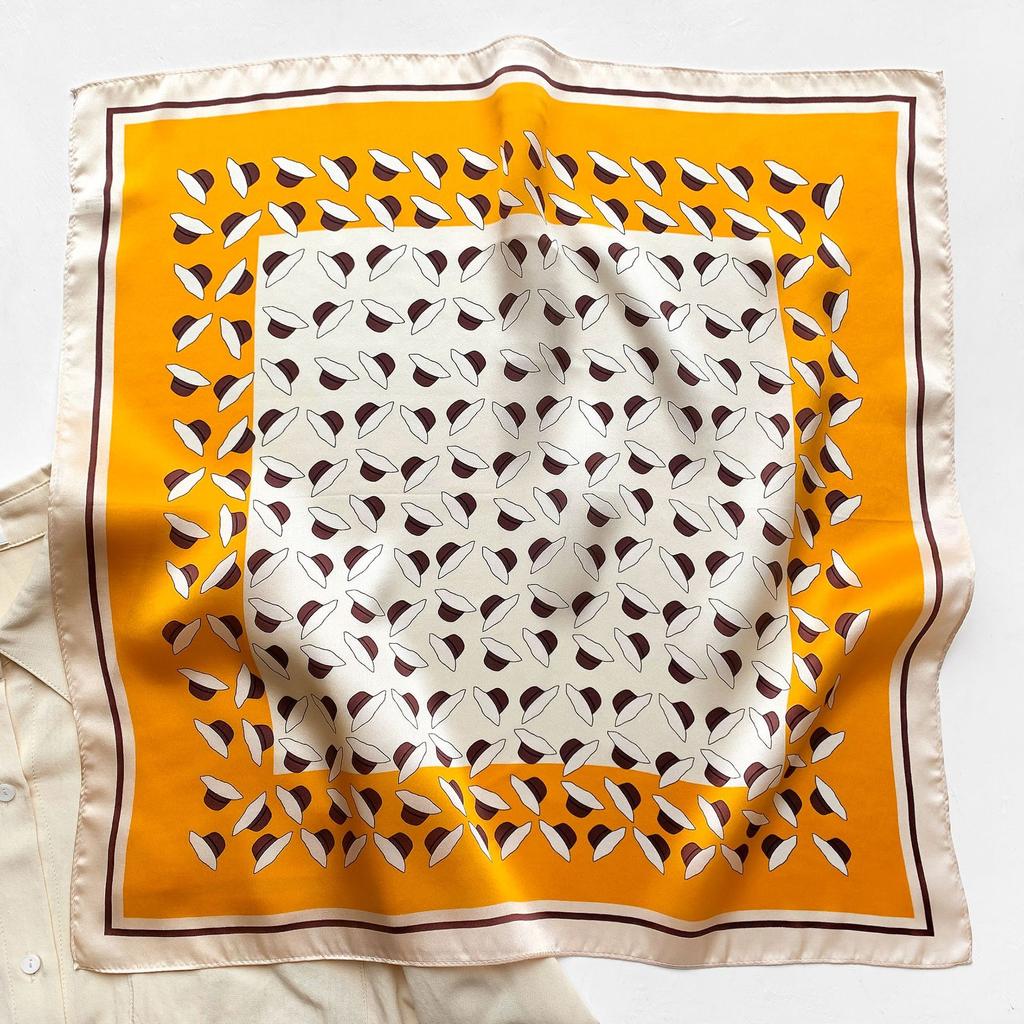 53 * 53 cm Mulberry Silk Lite firkantet skjerf Multifunksjonelt Profesjonell motedekorasjon Silkeskjerf for vår- og høstvarmesjal