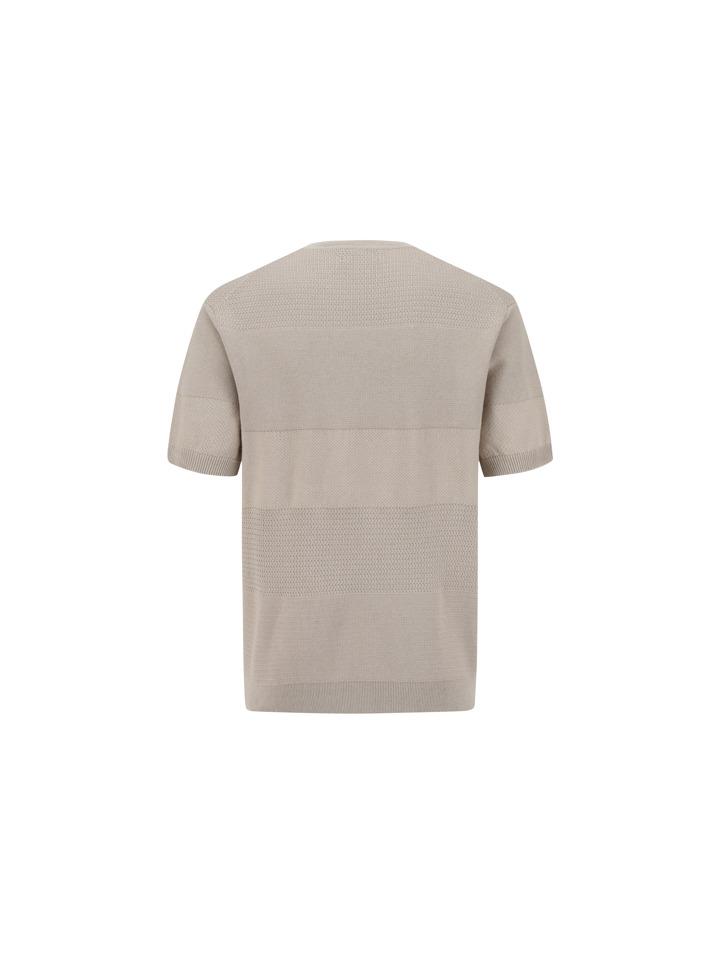ZIOZIA Men'S) Miracle Block Knit Short Sleeve Sweater_Aaf2Er1102Be