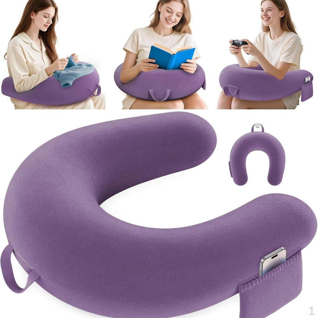 

Reading Pillow for Gaming Arm Adults Kids Comfort Lap Desk U Shaped Playing фіолетовий