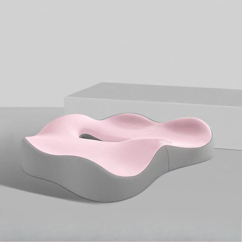 Ergonomic Sponge Coccyx Cushion, Breathable Summer Car Seat Pad, Modern Design with Texture,Soft Support,Suitable for Office