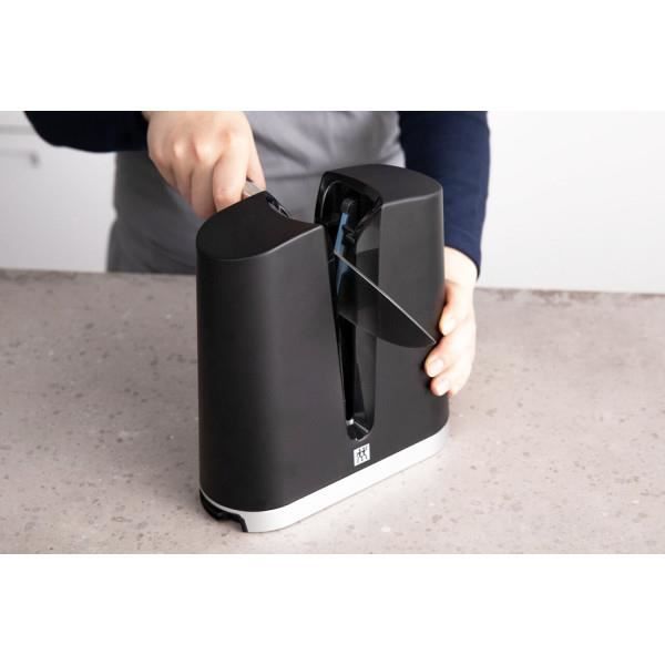 Aiguiseur manuel - ZWILLING - V-Edge - Noir - Affûtage céramique - Adaptateur lames