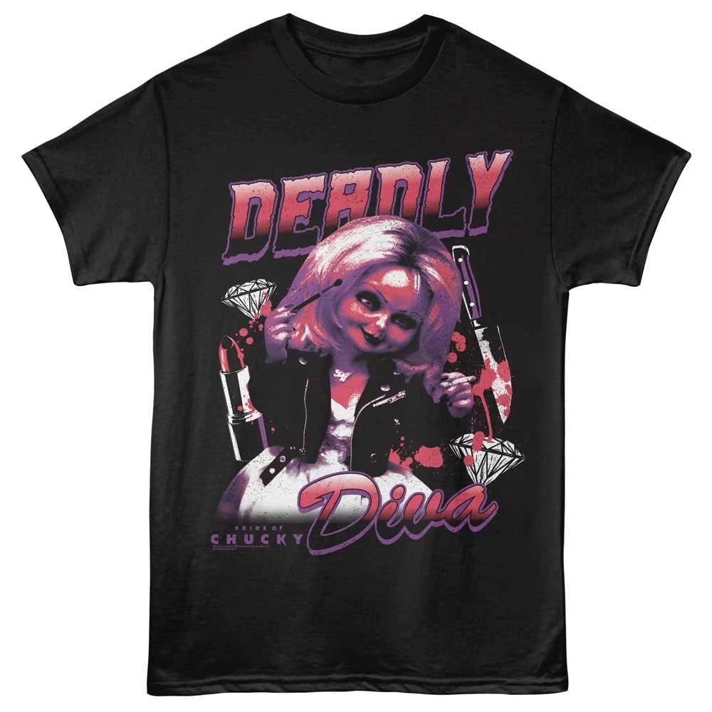 Childs Play Bride Of Chucky Deadly Diva Tiffany Valentine Men s T Shirt XL
