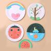 Disposable Paper Plate Set For Kid Diy Craft Art Activities With Round Shape For Classroom Use