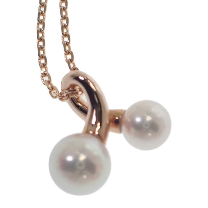 MIKIMOTO PP-20496I Necklace K18 Pink Gold Women