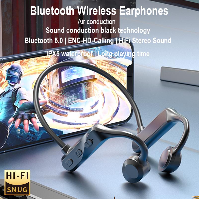 Xiaomi 2pcs Wireless Bluetooth Earphone Neck-Mounted Air-Conduction Bluetooth Headphone Ear-hook Open-type Sports Outdoor Headphone
