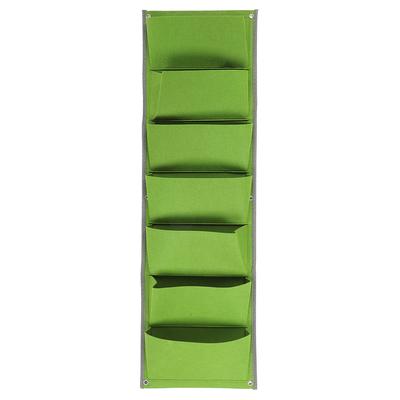 7?Pocket Vertical Felt Plant Bag Corrosion Resistant Breathable Wall Planter for Landscape
