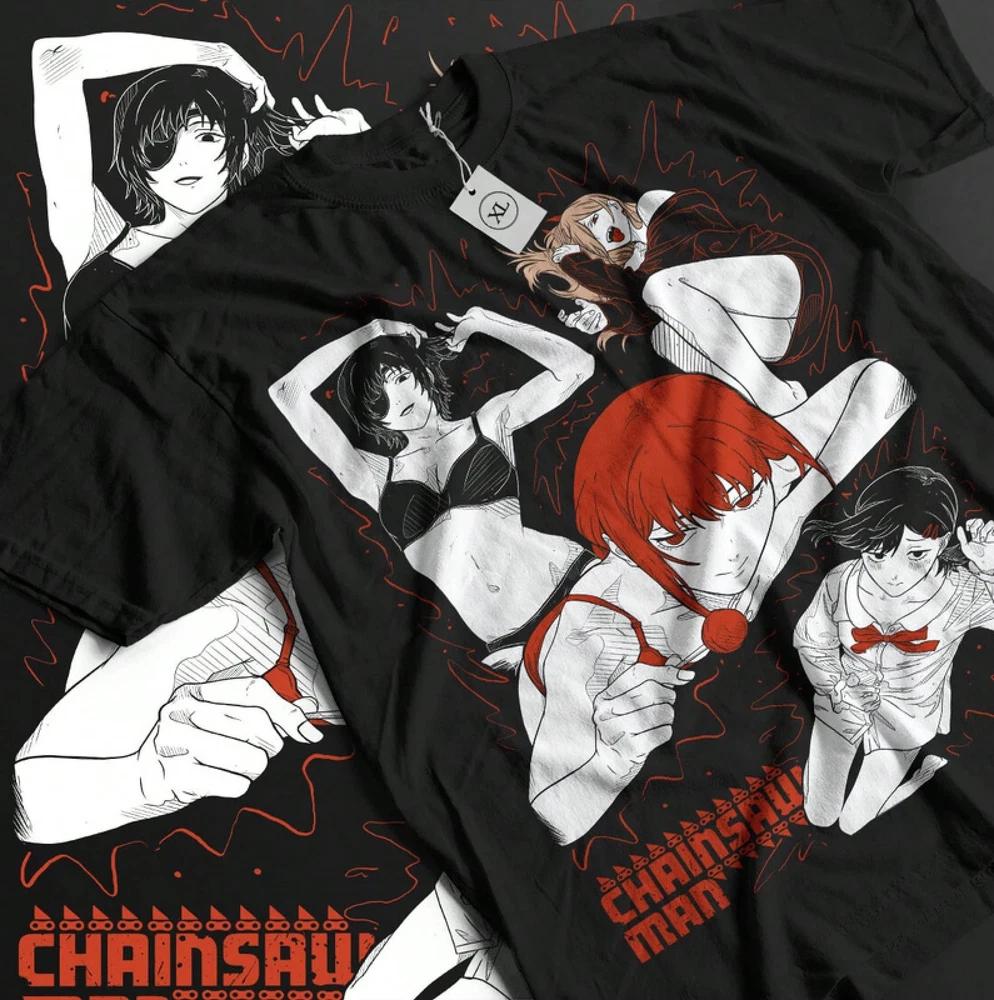 Funny Makima Power Kobeni Reze TShirt Anime Unisex S
