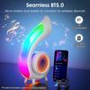 G69 Retro Muschel Bluetooth-kompatibler Lautsprecher Abyss Lampe Multifunktions-Wecker Schminkspiegel mit RGB-Licht