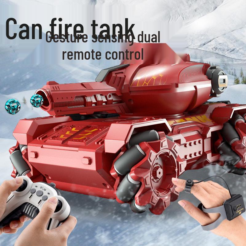 Remote Control Off-road Tank with Gesture Sensing & Water Bomb Launch