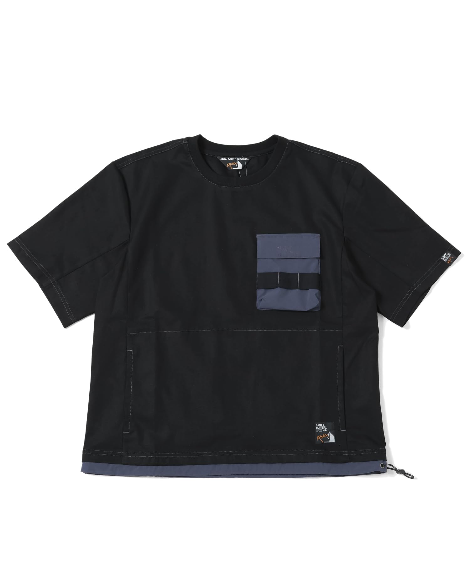 

ROKX Коллаборационная Тканевая Футболка с Коротким Рукавом Средняя Черная [Клифф Майер] Мужская чёрный