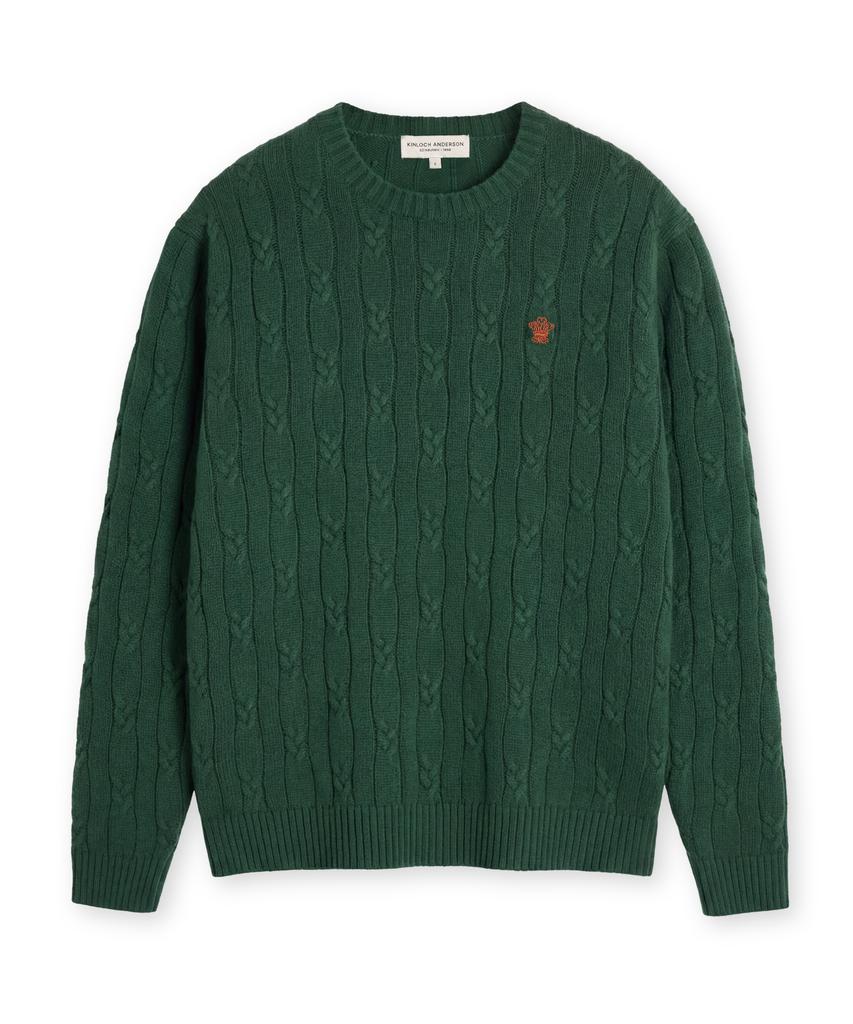 Edeunbeoleokeulleob High-Twist Cotton Cable Knit (D/Green)