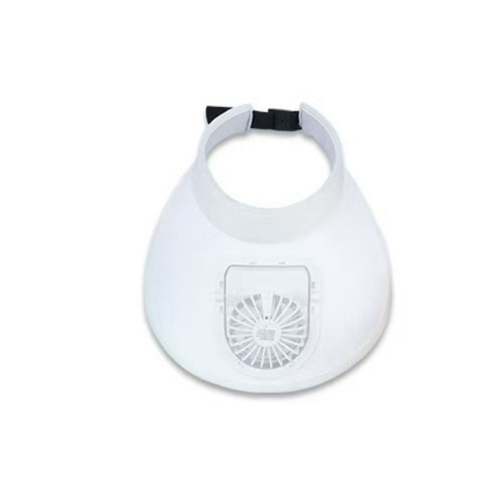 Großer Rand Kühlender Ventilator Hut Atmungsaktiv Damen Sonnenhut Leere Oberseite Sonnenschutz Kappe Reise Radfahren