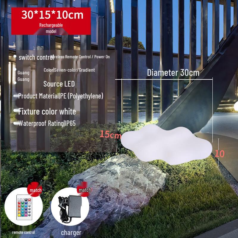 Black Scorpion Solar Cloud Stool Light