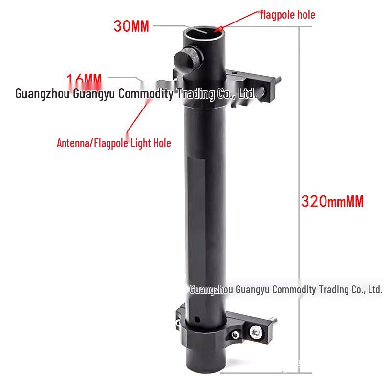 

Dual-Function Flagpole & Antenna Mount for Jeep Wrangler JK/JL/BJ40 Tailgate