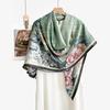 Fragrant Cloud Yarn 140 * 140 Spring And Summer Simulated Silk Large Square Scarf Shawl Women'S Summer Thin Scarf Versatile