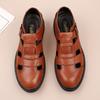 High End Brand Men's Genuine Leather Sandals Size 48 Mens Shoes New Platform Sandals Breathable Outdoor Camping Shoes Versatile