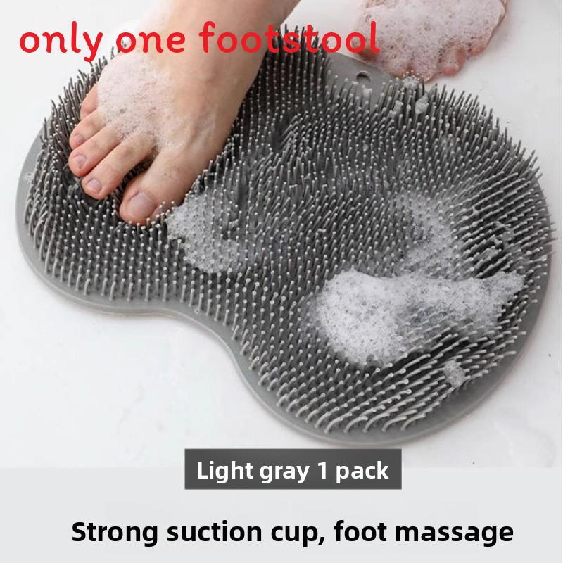 Silicone Foot Scrubber Massager Bath Mat With Nonslip Suction For Home Use