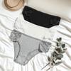 3Pcs/set Women Cotton Panties Low-Rise Underwear Patchwork Lace Briefs Female Soft Underpants Sexy Lingerie S-XL