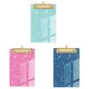 Sparkle Acrylic File Folder Clips With Metal Pressure Clamp For Office And Gift Use