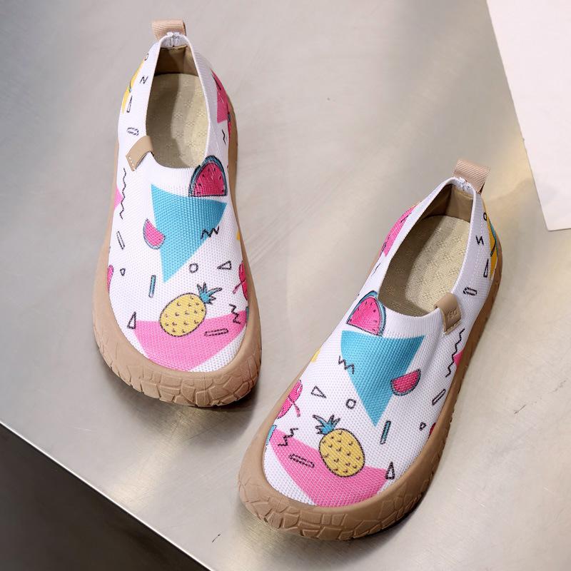 Scarpe da Viaggio da Donna Verniciate Toledo Leggere e Traspiranti Scarpe Casual a Pedale Unico alla Moda e Larghe Nuove Scarpe Pigre
