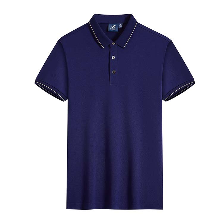XBJSH ZW203  175G Polyester Lapel Polo Shirt Next Day Arrival