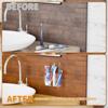 Storage Toothbrush Organizer Wall Mounted Tooth Brush Cup Stand  Bathroom
