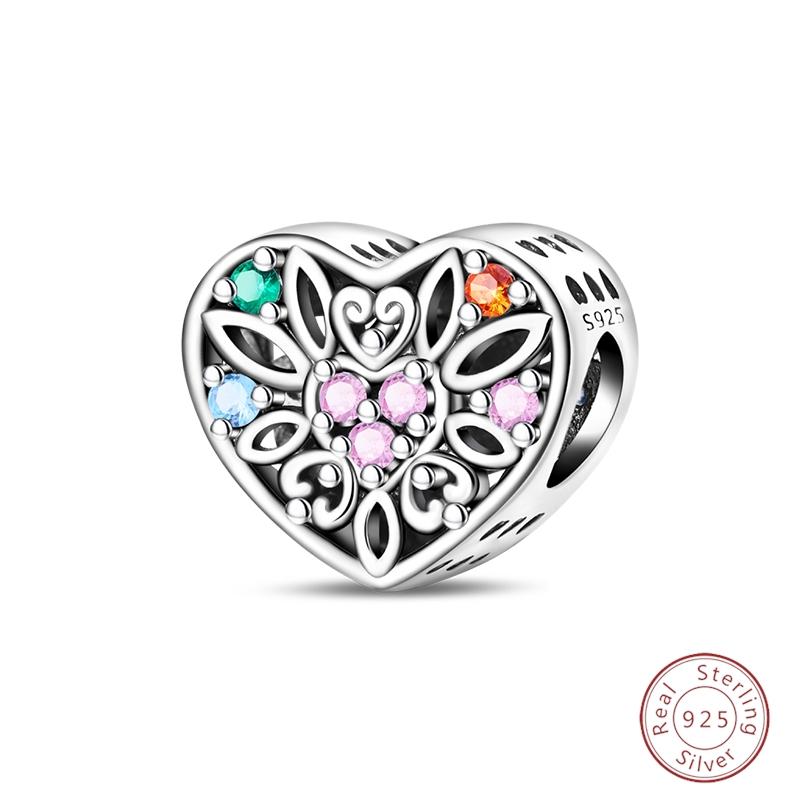 Sweety Copper Cake Poodle Crown Flowers Lover Luminous Charms Beads Fit 3Mm Bracelets Diy Fine Jewelry Making