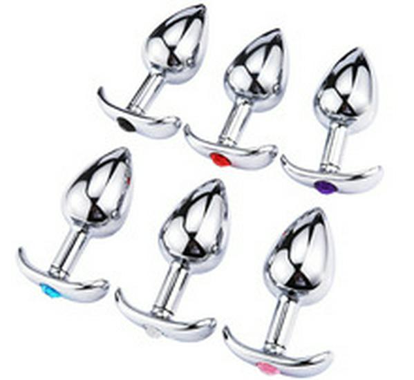 Large Metal and Silicone Anal/Vaginal Dilator - Adult Toy