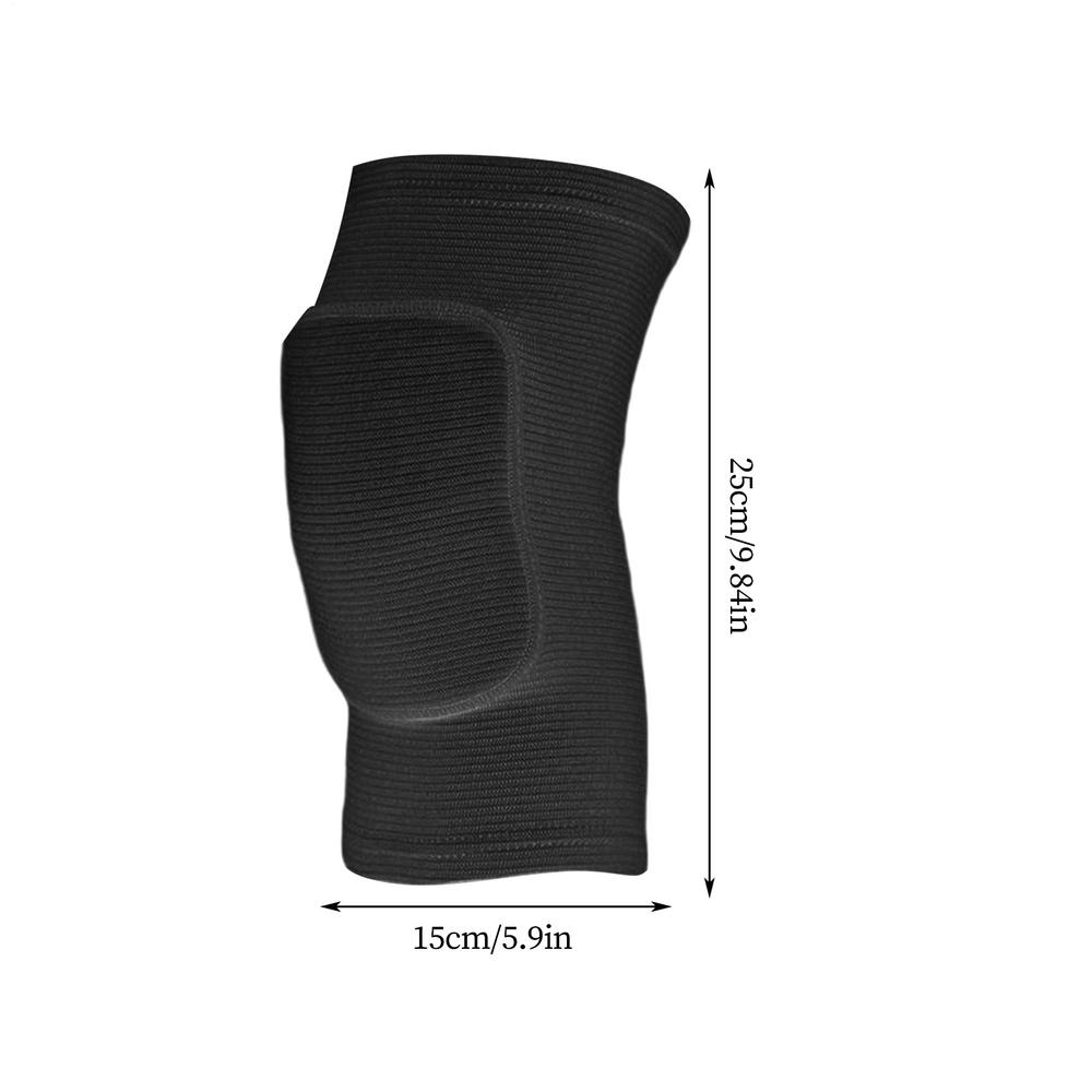 1 pair Volleyball Knee Pads Sport Leg Relief Sleeve Knee Coverage Brace for Dance Volleyball Basketball Soccer Wrestling Running S