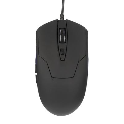 Adjustable DPI Gaming Mouse Blue Backlit Computer Mouse 6-Button Optical Mouse  Office