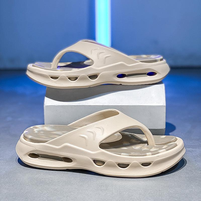 Nya Herr EVA Plattform Flip Flops Hemma Halkfria Mjuka Sula Tofflor Utomhus Strand Sandal Skor för Par Sandalias De Hombre 2025