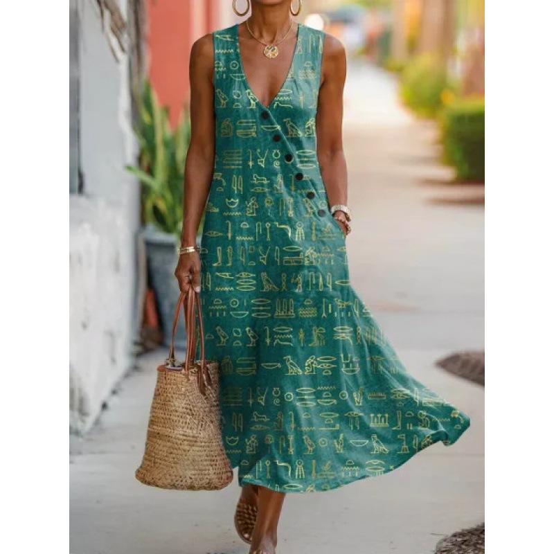 26 New Y2 women s diagonal buckle dress spring and summer new fashion temperament African large size long skirt S