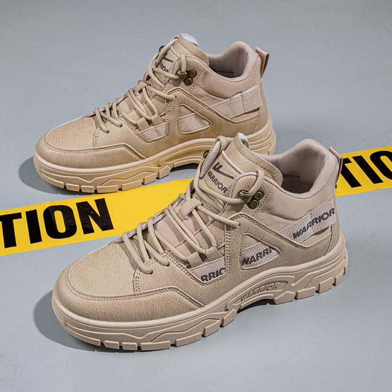 

Мужская обувь Warrior с высоким берцем в британском стиле, новая модная осенне-зимняя обувь и ботинки для отдыха, 3543m-g