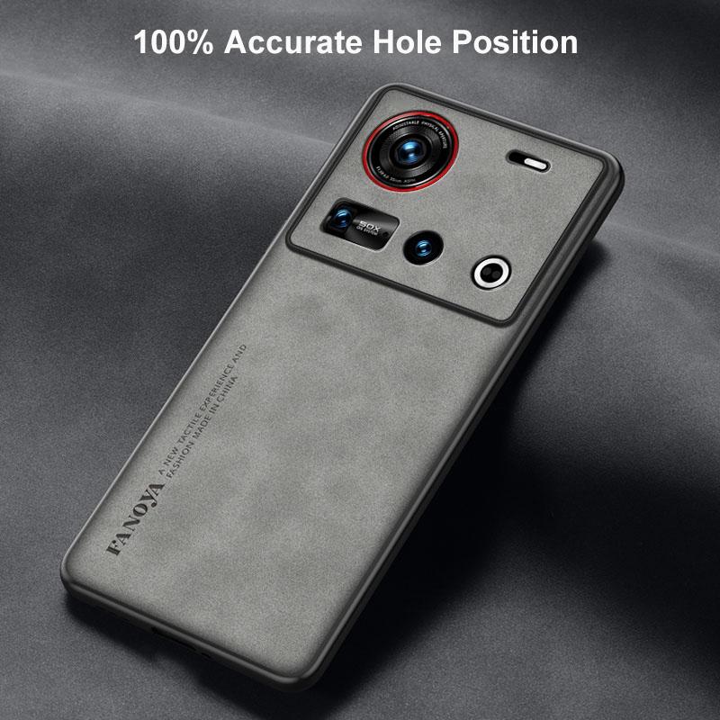 Para Capa Nubia Z70 Ultra Capa de Celular de Couro PU de Luxo Para ZTE Nubia Z70 Ultra 5G Capa Traseira Silicone À Prova de Choque Proteção Total