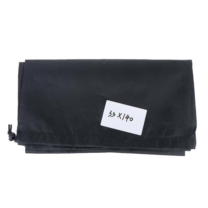 Long Strip Waterproof Drawstring Bag Black Oxford Fabric Storage Pouch for Yoga Mat Cool Mat Carpet Yoga Enthusiasts Fitness Use